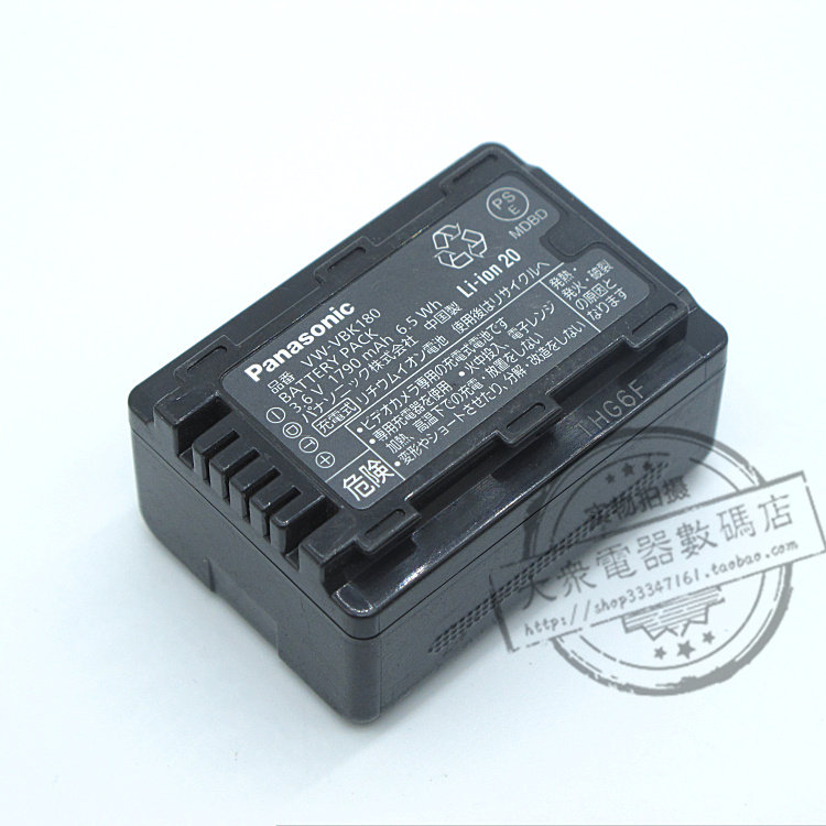 松下 VW-VBK180 SD80 HS80 V10 V100 V500 V700 SD60 原装 电池