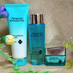 水 面霜套装 雅芳新活深海修护洁面 avon 滋润淡化细纹女士