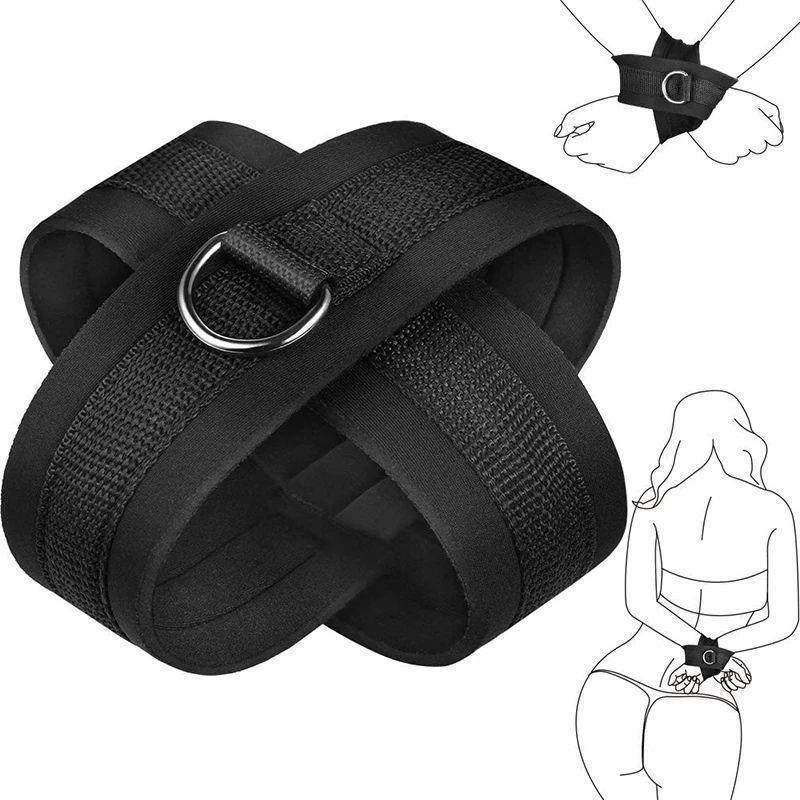 Bdsm Bondage Set Restraint Adult Game Handcuff Neck Collar W