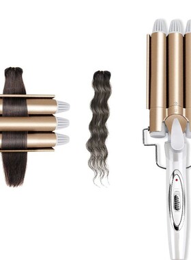 Professional Hair Tools Curling Iron Ceramic Triple Barrel H