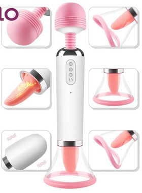 3 in 1 Power Magic Wand AV Vibrator Nipple Clit Sucking Vibr
