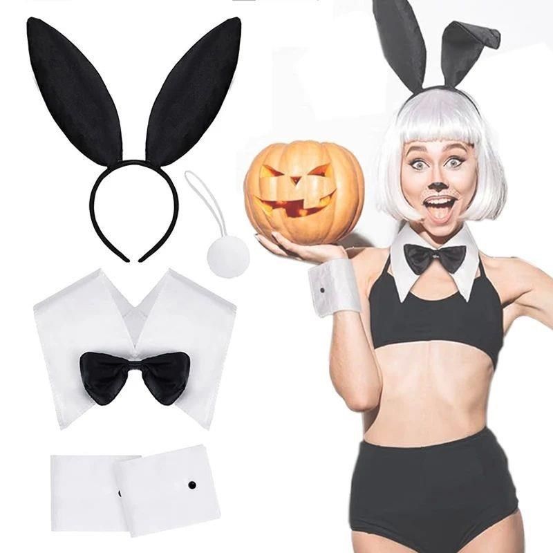 Bunny Girls Suit Cosplay Costume Women Sexy Bunny Set Black