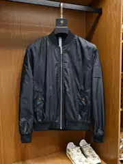 European Trendy Baseball Collar Jacket for Men, Spring and Autumn Thin Slim-Fit Casual Youth Simple High-Quality Coat