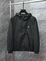 Spring and Autumn New Solid Color Jacket for Men, European Style Light Luxury Trendy Brand, Slim Fit, Youth, Large Size, High-Quality Hooded Coat