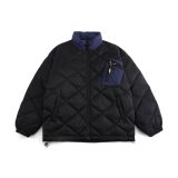 南夏乔装2025冬季新款洐线菱形格立领羽绒服日潮多口袋保暖羽绒袄，男装羽绒服，电商S006（B521）