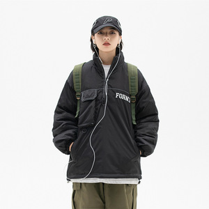 南夏乔装 2025冬季新款套头棉服休闲外套日系中性风cityboy棉衣男图片