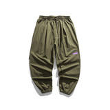 南夏FORN3秋款Ootd日系复古阔版工装裤男大口袋贴标束脚休闲裤潮，男装工装外套，电商S006（B521）