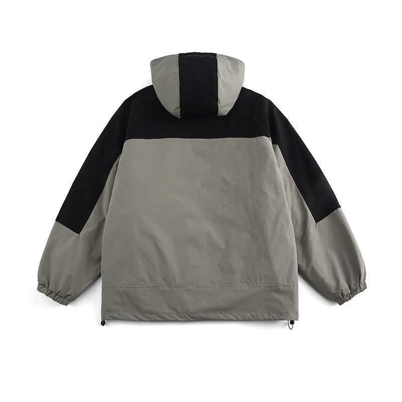 南夏乔装冬季宽松拼色连帽棉服日潮休闲可拆卸三合一进藏工装外套,男装棉衣,电商S006（B521）