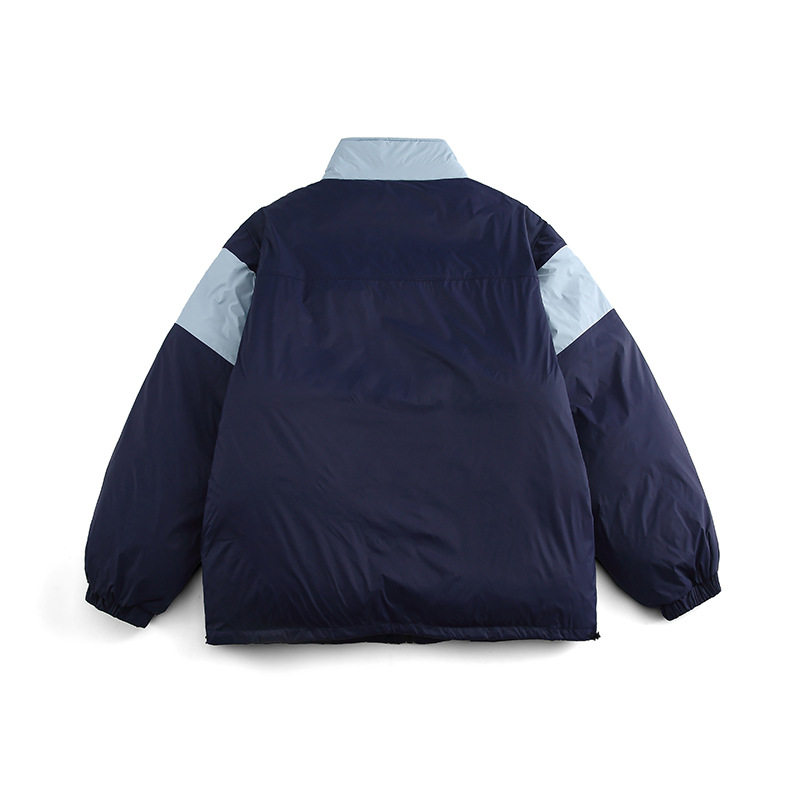 南夏乔装2025冬新款拼色立领多口袋棉服日系潮流青年宽松棉衣男,男装棉衣,电商S006（B521）