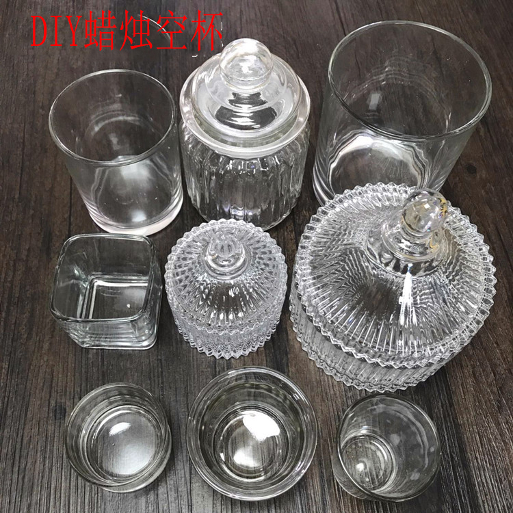 diy蜡烛烛杯香薰容器烛台玻璃