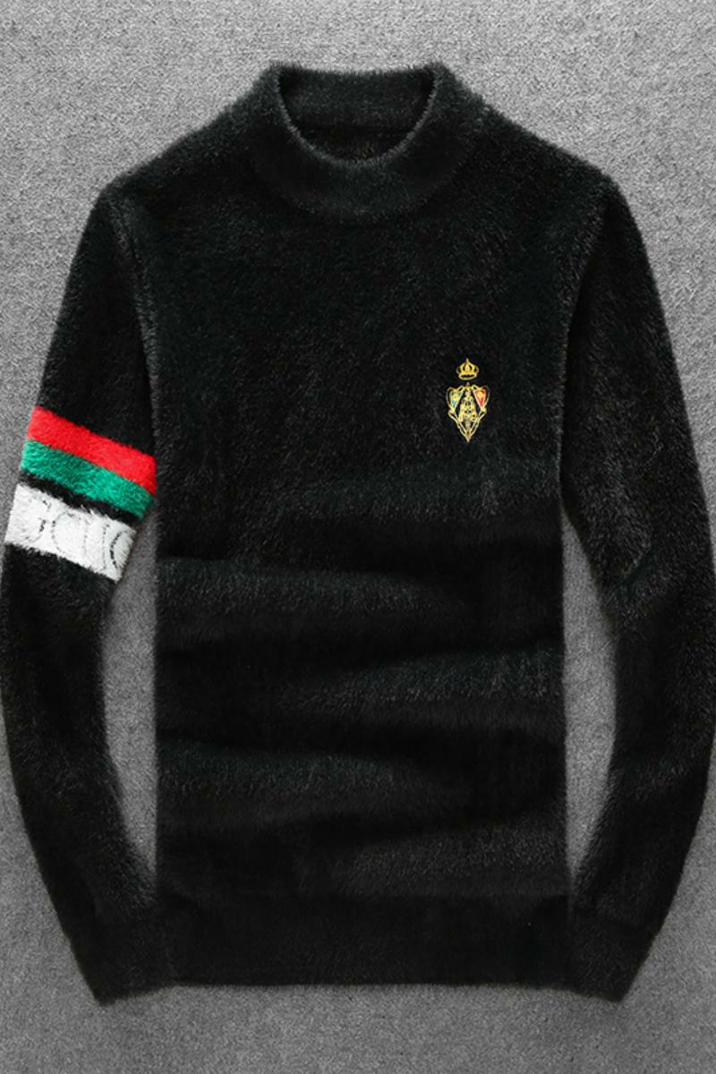 21818莉莉家主推大货水貂绒衫毛衣P135控188有4XL可穿210斤,男装针织衫/毛衣,电商D207