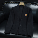 KS101P108主推长期款秋冬针织开衫针织外套刺绣开衫外套毛衣，男装针织衫/毛衣，电商D207