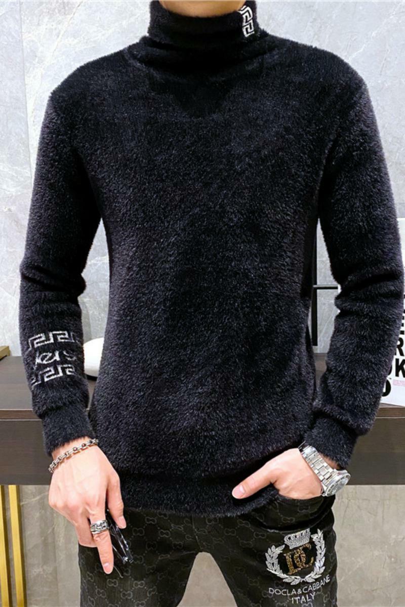 21811莉莉家主推大货水貂绒衫毛衣P135控188有4XL可穿210斤,男装针织衫/毛衣,电商D207