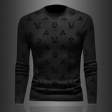 X1001P145天鹅绒冬长袖羊毛衫毛衣针织衫套头打底衫，男装针织衫/毛衣，电商D207