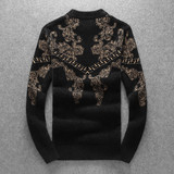 17117P135秋冬天鹅绒羊毛衫毛衣加厚保暖打底针织衫，男装针织衫/毛衣，电商D207