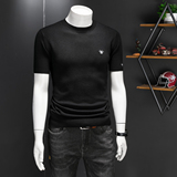 L25607P115长期款短袖羊毛衫针织衫套头半袖打底衫，男装针织衫/毛衣，电商D207