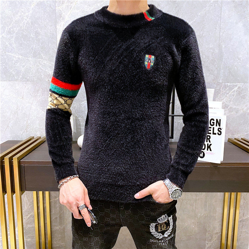21817 莉莉家主推大货水貂绒衫毛衣 P135 控188 有4XL 可穿210斤图片