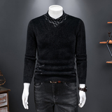 21830莉莉家主推大货水貂绒衫毛衣P135控188有4XL可穿210斤，男装针织衫/毛衣，电商D207