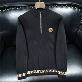 L24115P145拉链秋冬长袖羊毛衫毛衣针织衫套头打底衫，男装针织衫/毛衣，电商D207