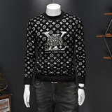 C7802P145只有XXL3XL天鹅绒冬长袖羊毛衫毛衣针织衫打底衫，男装针织衫/毛衣，电商D207