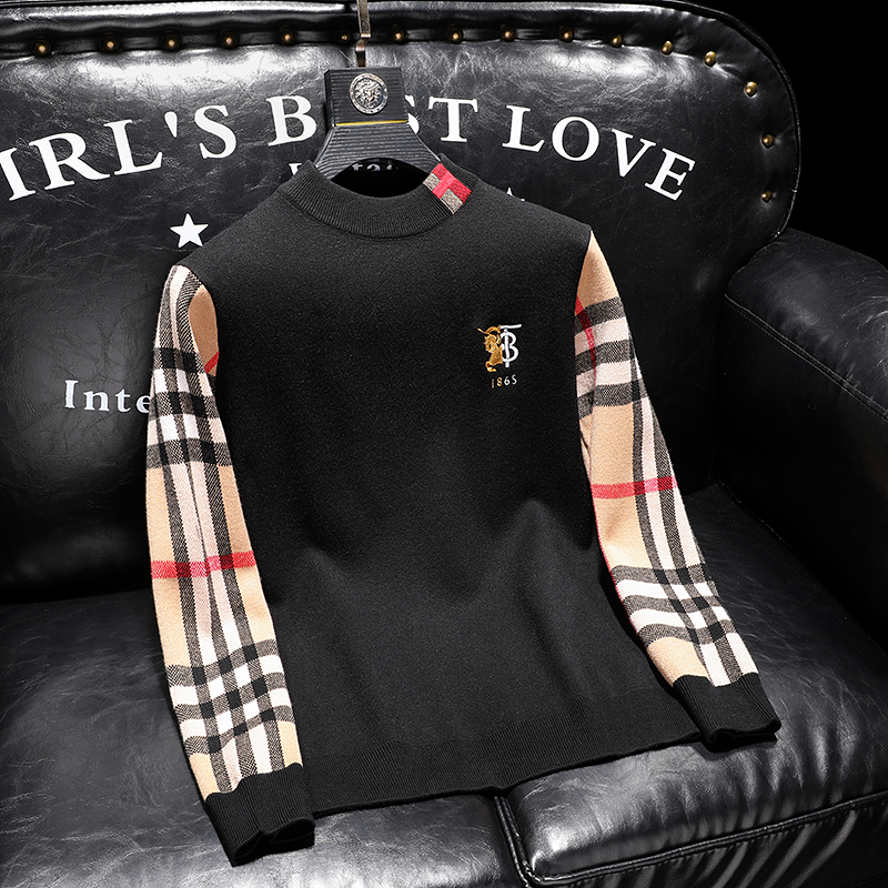 21018莉莉家主推不断货秋冬毛衣P135控188有4XL可穿210斤，男装针织衫/毛衣，电商D207