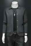 9685莉莉家针织夹克秋冬翻领外套P175有4XL，男装夹克，电商D207
