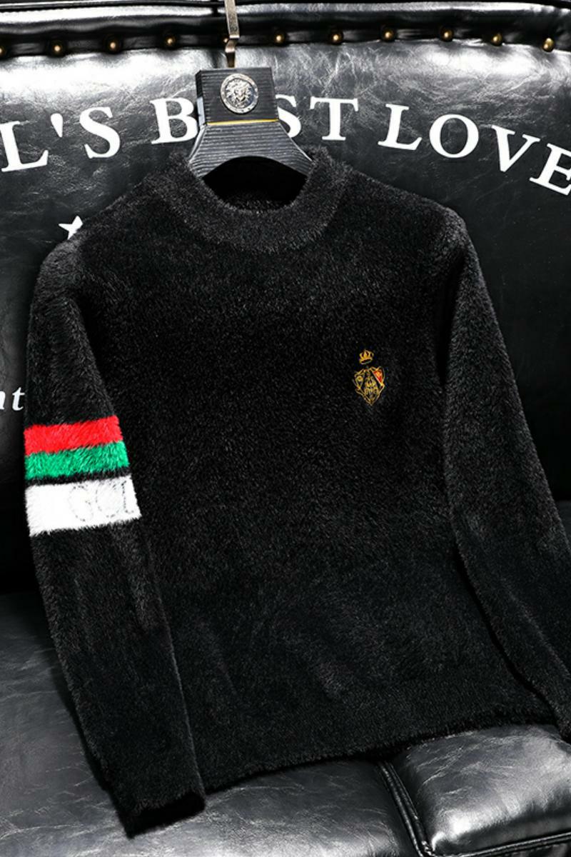 21818莉莉家不断货主推貂绒衫毛衣P135控188有4XL可穿210斤,男装针织衫/毛衣,电商D207