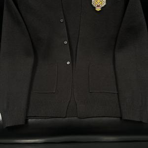 F922P108主推长期款秋冬针织开衫针织外套刺绣开衫外套毛衣图片