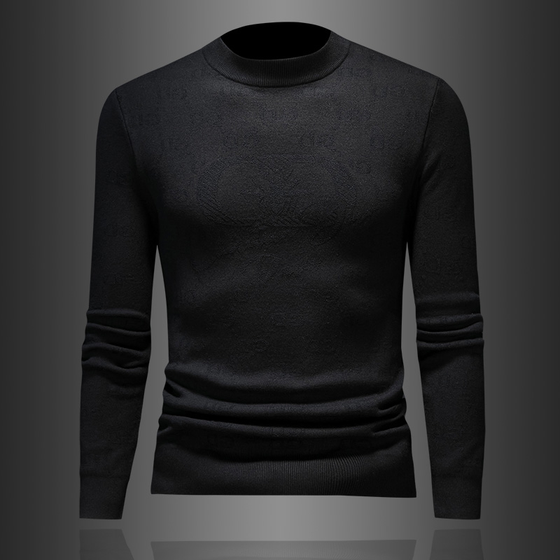 8103P135天鹅绒冬长袖羊毛衫毛衣针织衫套头打底衫，男装针织衫/毛衣，电商D207