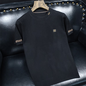 L25620 P115 长期款短袖羊毛衫针织衫套头半袖打底衫图片