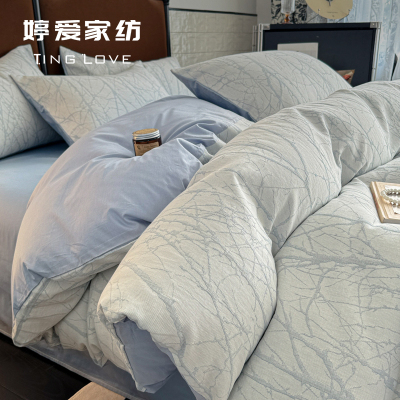 全棉100A类纯棉三层纱被套单件150x200x230cm被罩学生宿舍被单套