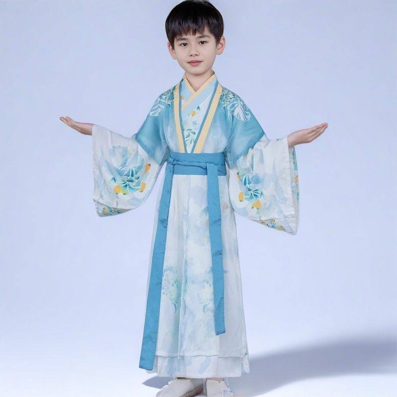 儿童汉服唐装超仙男女童表演出服