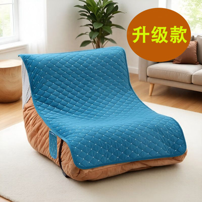 冬季毛毛虫沙发垫坐垫子冬天单人懒人休闲沙发套罩榻榻米垫子套罩