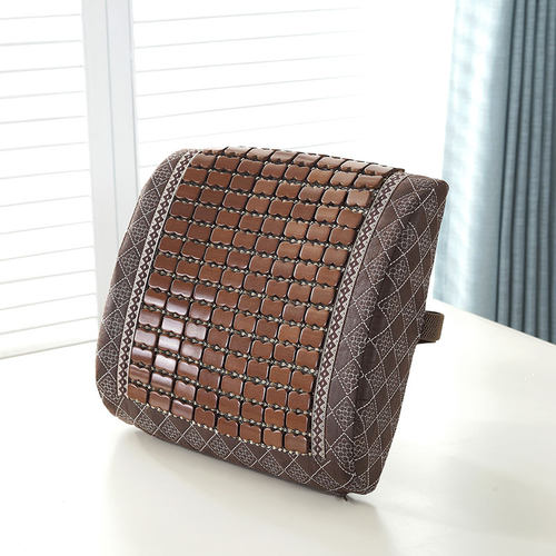 夏季竹子麻将记忆棉腰枕