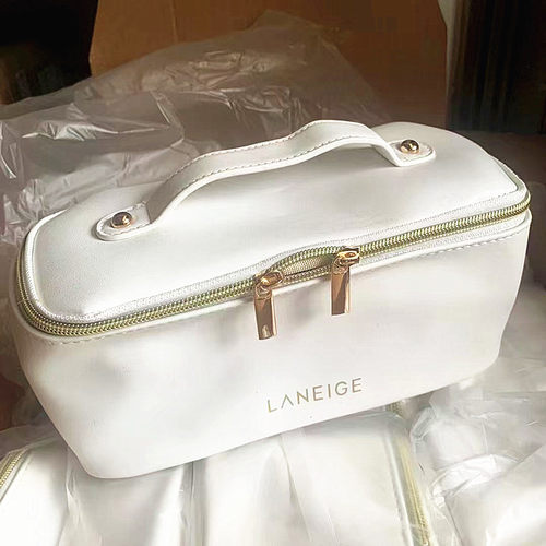 兰芝P白色U化妆包手拎包