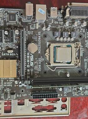 【议价】华硕H81M-DR2.0  带1个4G内存 挡板 g1820