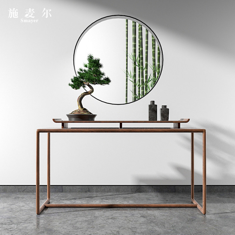 玄关桌实木简约现代中式供台进门走廊边桌端景台新古典花桌玄关柜|ruв категории жилой мебели, дело/Таблица класса, вход станции - от Buy2taobao.com для оказания профессиональной услуги покупки агента Taobao