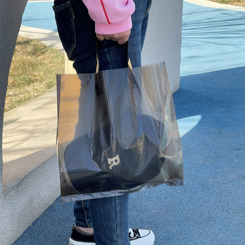 时尚透明手提服装袋子定制塑料袋