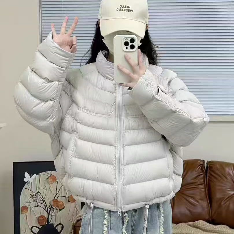 排骨羽绒服女款白色2025新款冬季短款超好看今年流行爆款宽松外套