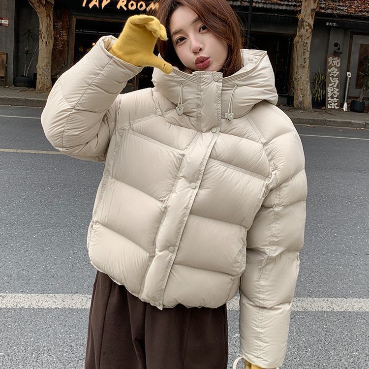 羽绒服外套女2025冬新90超好看泡芙短款白鸭绒加厚小个子爆款反季