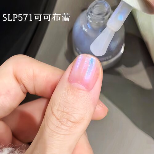 蓝紫色极光美甲！twomoons指甲油2026新款免烤速干安全无毒脚趾女