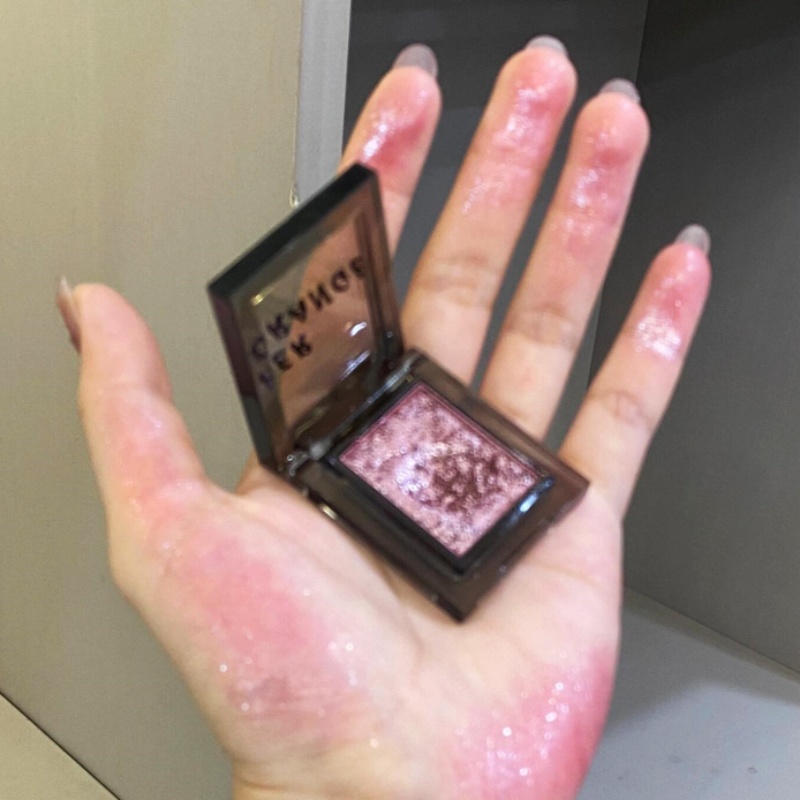 玫瑰银河！碎钻烟熏妆单色眼影超闪亮片粉紫色爆闪亮晶晶网红爆款