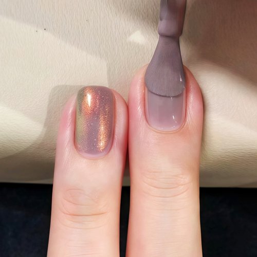 偏光烟灰紫色 高级美甲！TwoMoons指甲油女2025新款免烤快干可撕