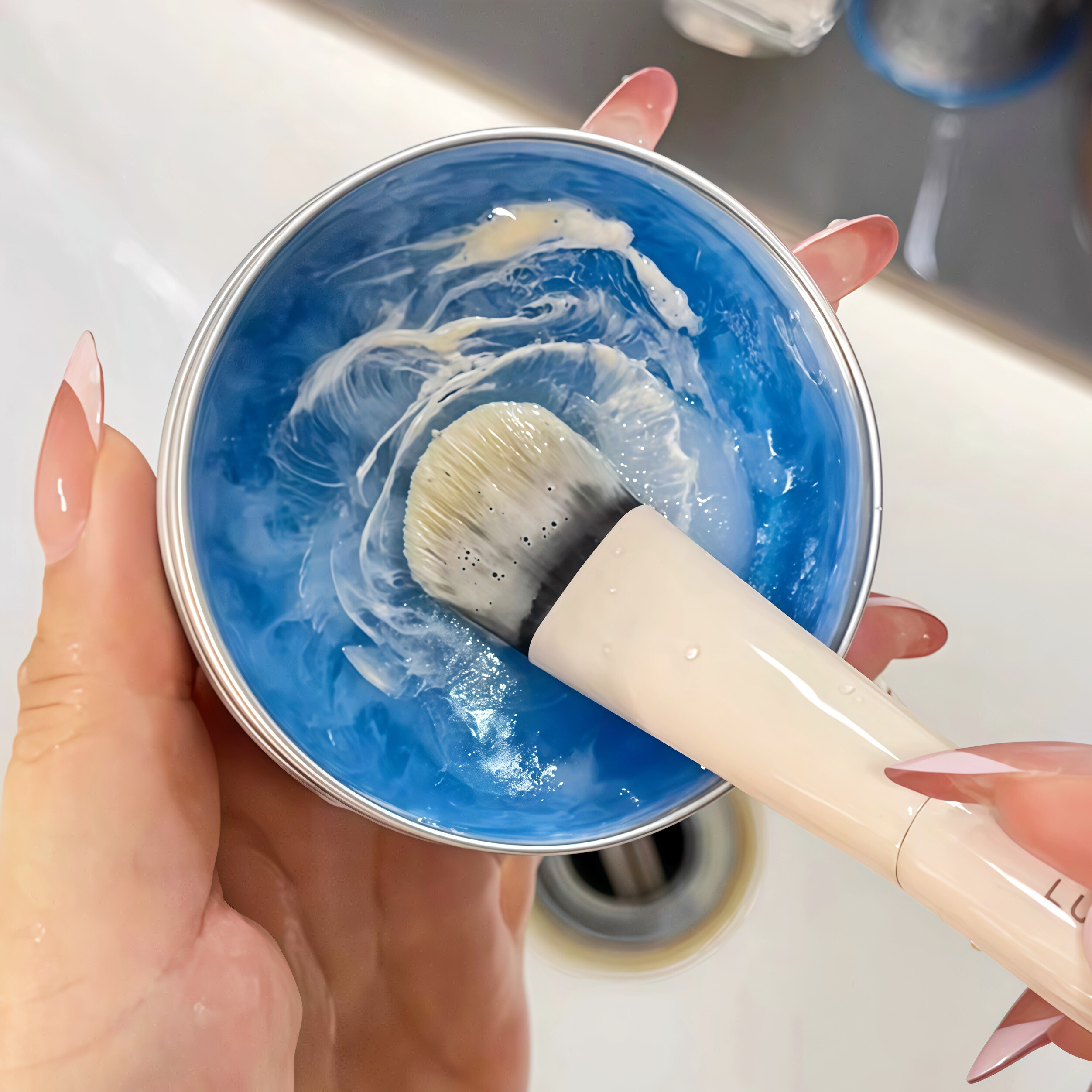 粉底刷不洗怎么画出好的底妆！化妆刷清洗工具清洁皂粉扑清洁神器