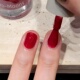 红色系美甲指甲油2025新年款 超正玫瑰红 黄皮巨显白 免烤快干持久