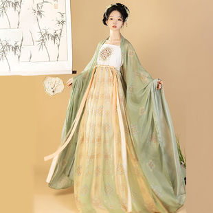 原创汉服女2026新款唐制诃子裙大袖衫披帛全套复原春夏款唐朝古装