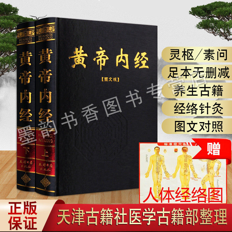 黄帝内经精装全集2册书籍大全