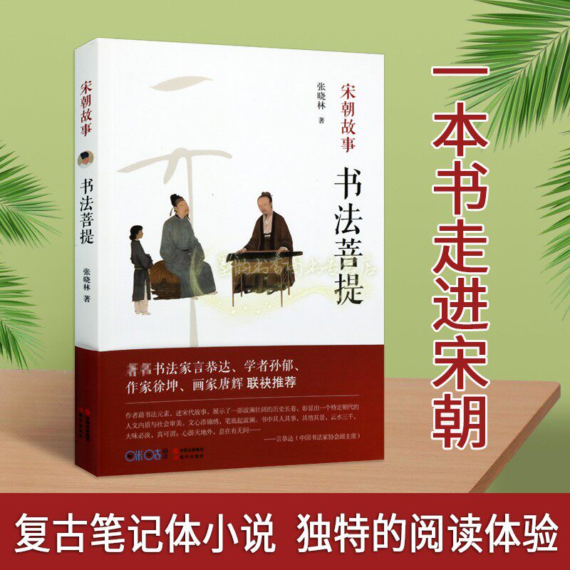 宋朝故事书法菩提 张晓林著 中国宋代历史人物列传宋朝书法家那些事