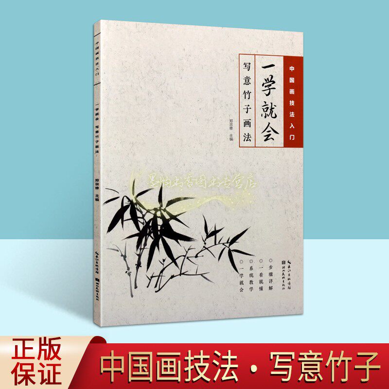 写意竹子画法一学就会中国画技法入门国画花卉兰竹绘画技巧初级基础