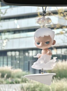 正版泡泡玛特车挂kubo车载挂件汽车后视镜挂饰男生高级小众礼物